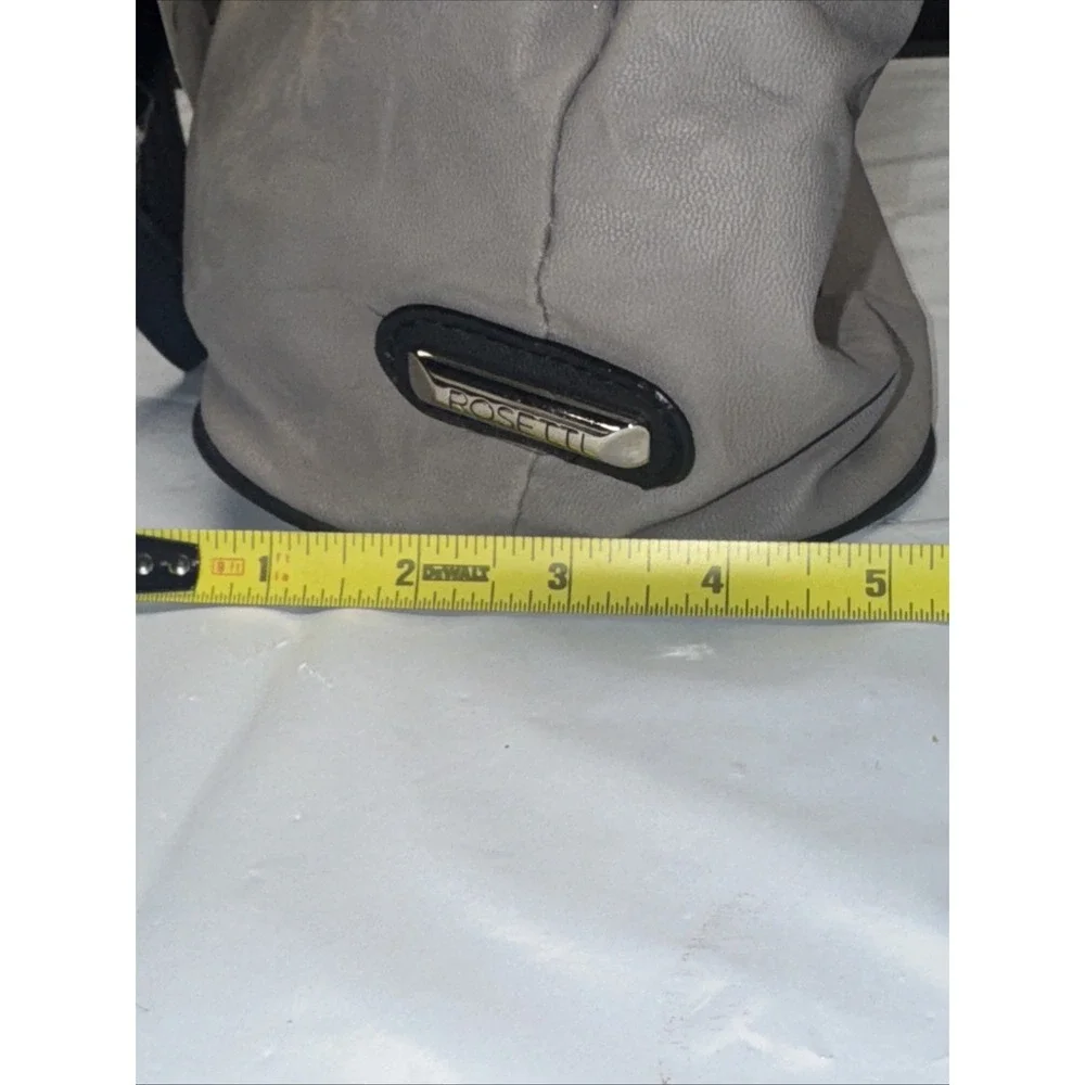 Rosetti Shoulder Bag Handbag 4‎ Pockets Purse Keychain Light Gray/Dark Gray